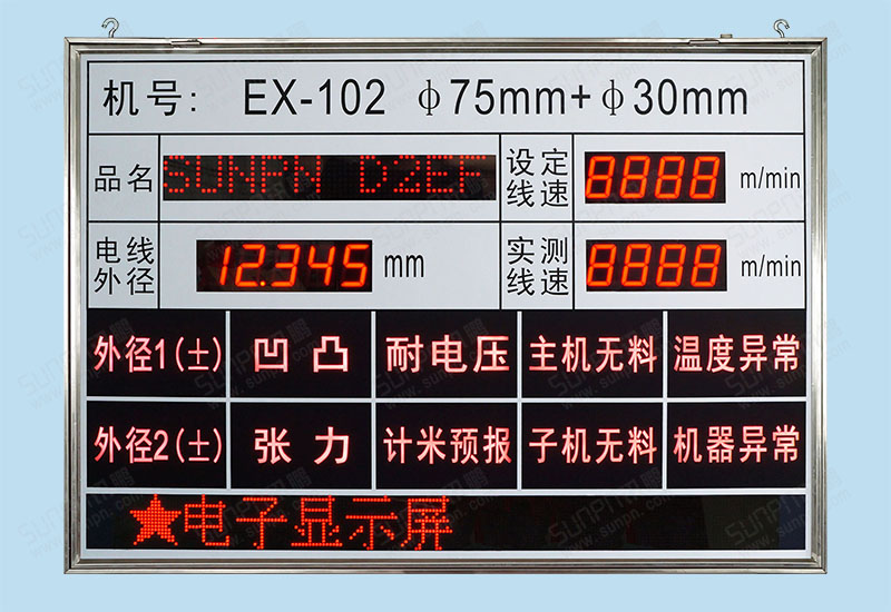 新技機械雙面背光安燈報警看板系統
