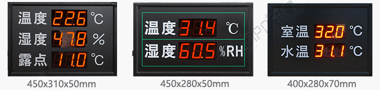 溫濕度點陣時間屏案例參考