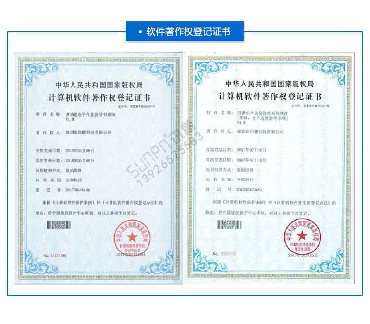 sop作業指導書系統軟件登記證書