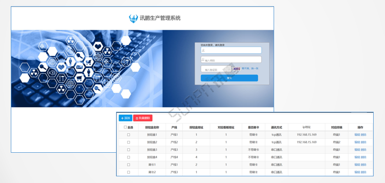 安燈系統網頁版客戶端界面
