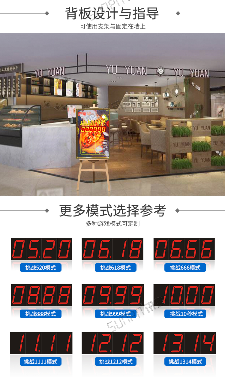 計時器顯示屏背板設計