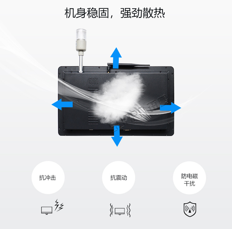 工業一體機強勁散熱