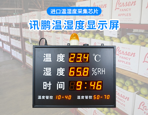 溫濕度LED顯示屏_時間溫度濕度監(jiān)控報警電子看板