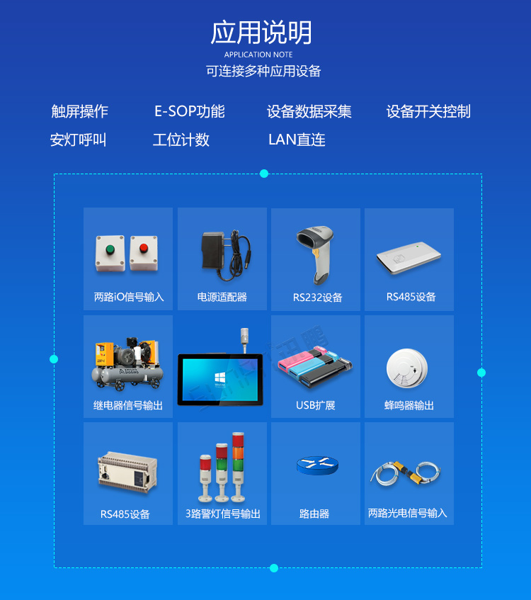 工業(yè)觸摸一體機(jī)應(yīng)用說(shuō)明