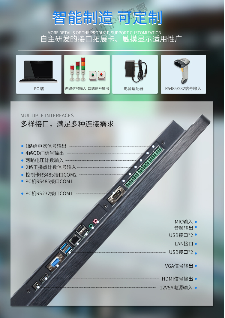 工業平板電腦接口說明