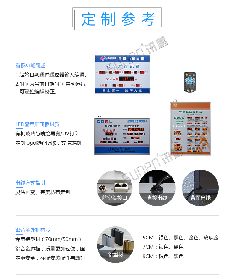 無災害記錄板LED安全牌定制參考