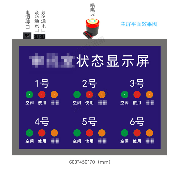 會議室使用狀態顯示屏產品細節