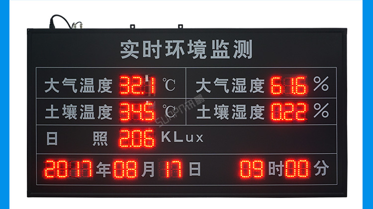 環境數據顯示屏案例介紹 環境數據顯示屏案例介紹