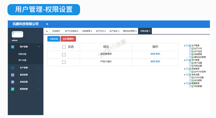 生產(chǎn)管理系統(tǒng)權(quán)限設(shè)置 生產(chǎn)管理系統(tǒng)權(quán)限設(shè)置