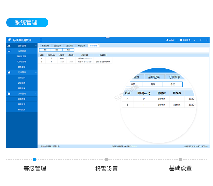 訊鵬環(huán)境監(jiān)控管理系統(tǒng)-客戶端界面
