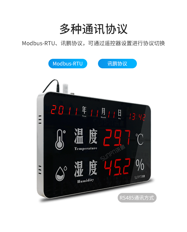 環(huán)境溫濕度監(jiān)控系統(tǒng)-多種通訊協(xié)議
