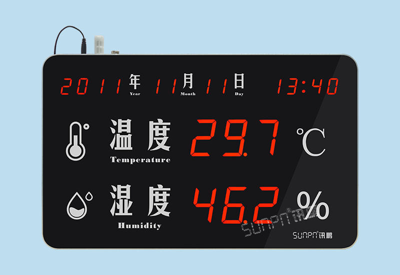 溫濕度顯示屏_農業工業環境監控看板軟件系統_訊鵬科技