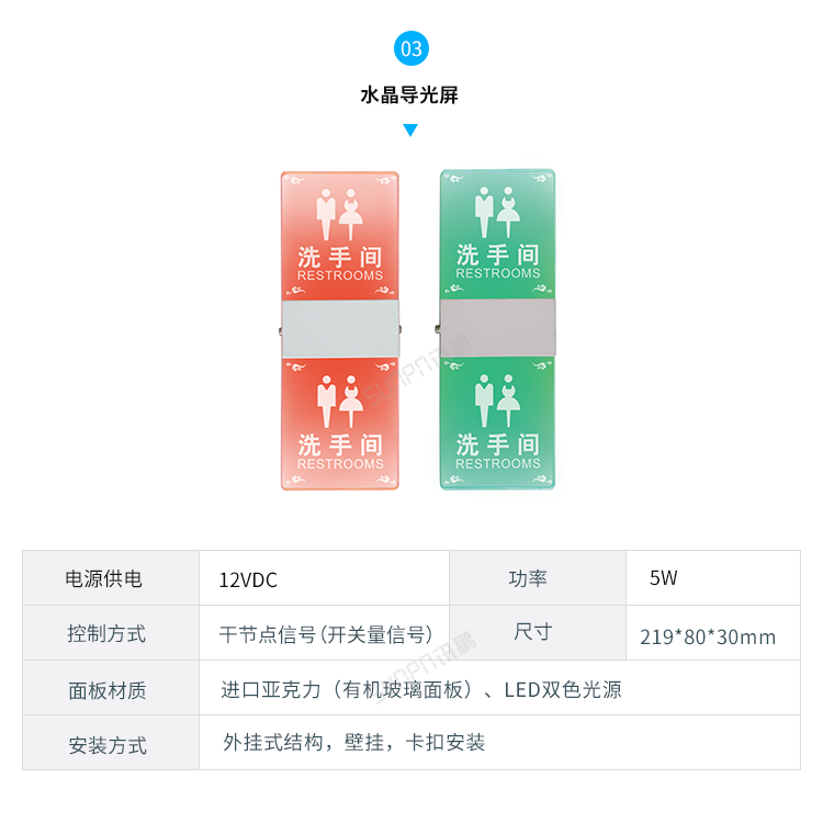 智慧公廁系統-LED雙色指示燈