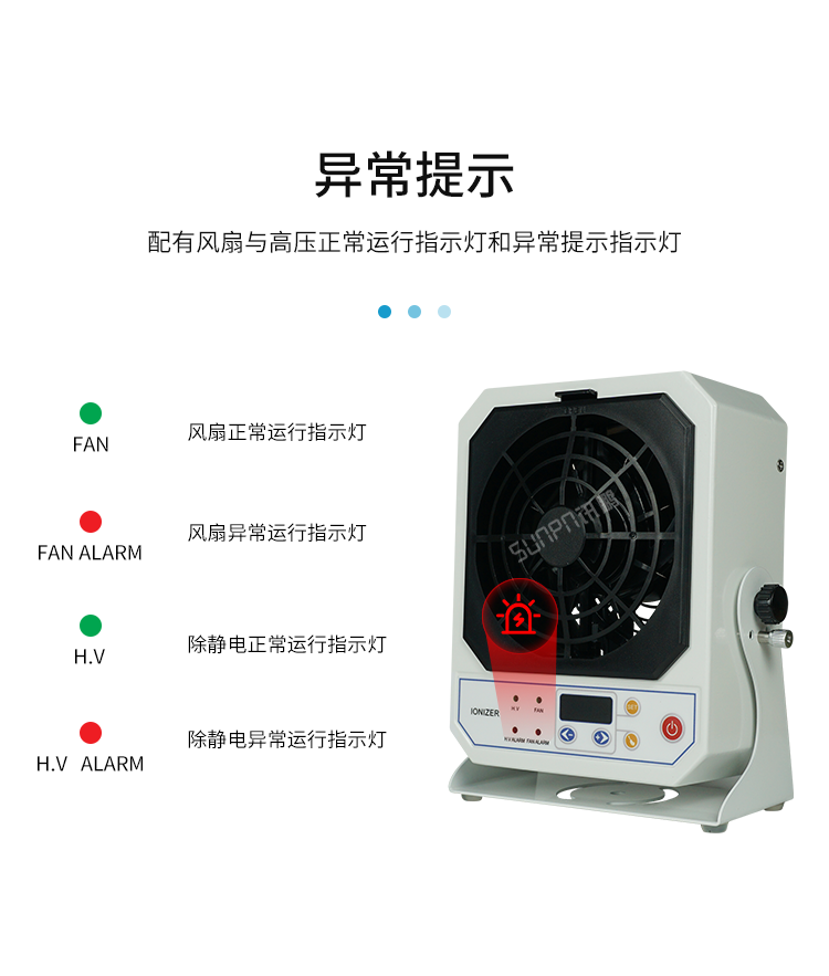 工業(yè)離子風(fēng)機(jī)-異常提示