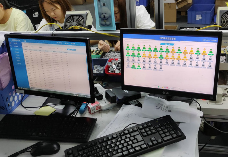 重慶力耀科技ESD防靜電在線監控系統案例