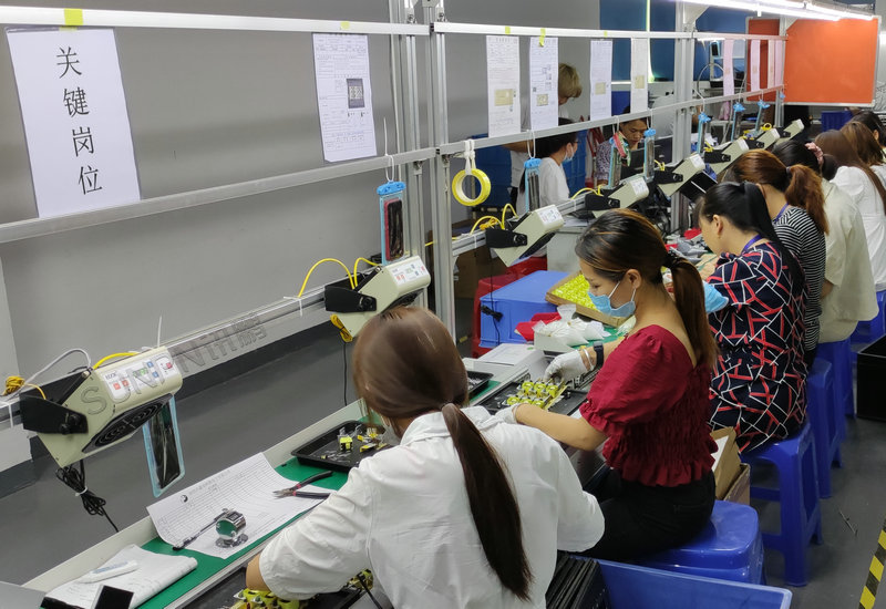 深圳電源生產線防靜電手腕帶監測系統案例