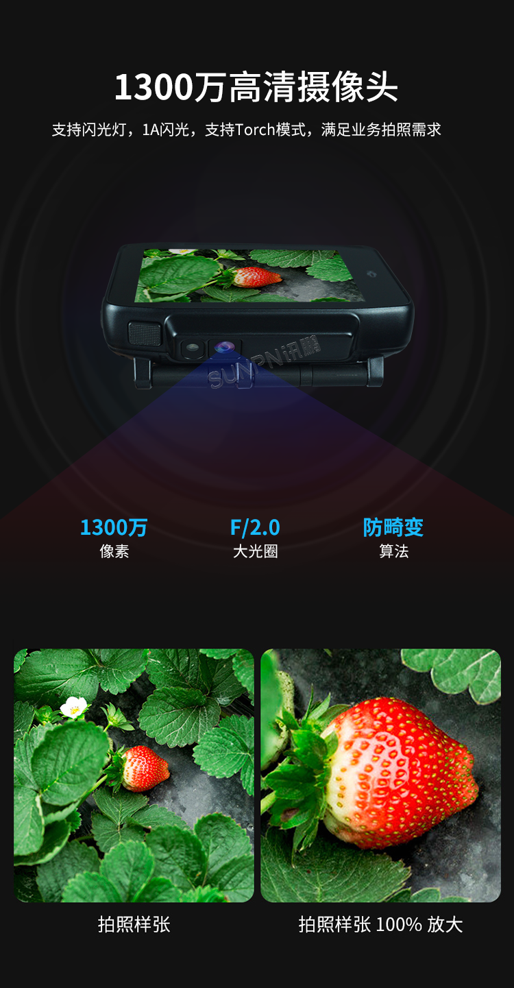 工業智能腕表-高清攝像頭