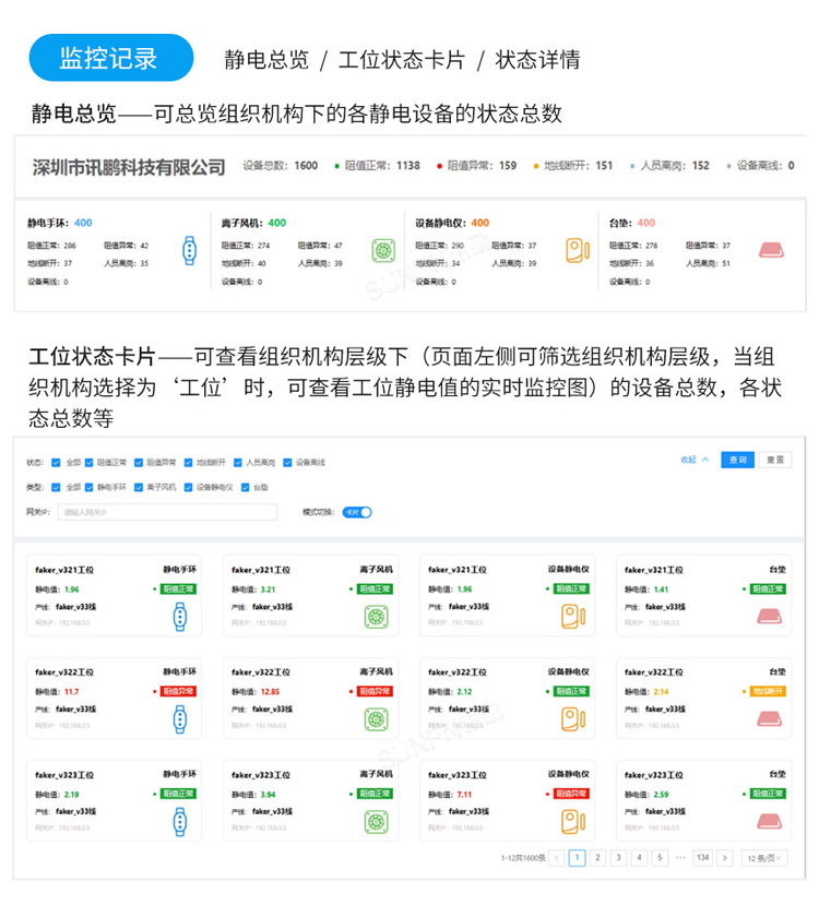 防靜電監控軟件介紹